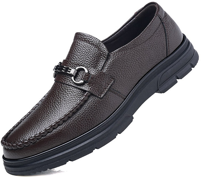 [ 보이앤맨 ] 소가죽 남자 체인 로퍼 발편한 슬립온 단화 케주얼화 구두 신발 슈즈 ( 사이즈 245/250/255/260/265/270/275/280)