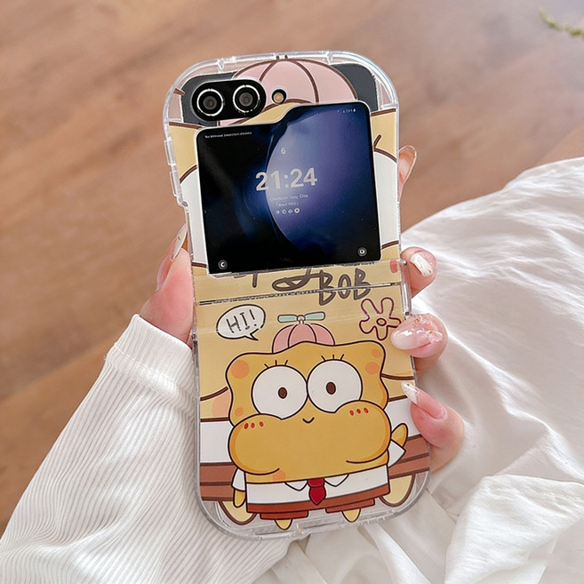 아펙시움 핸드폰케이스 갤럭시 z플립3 z플립4 z플립5 z플립6 z플립7 힌지보호 휴대폰 불룩한 입 캐릭터