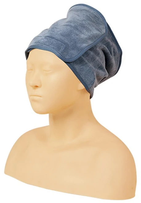 큐티 극세사 사각터번_블루, 1개, 블루 - 쿠팡