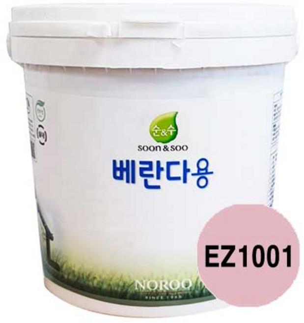순앤수 베란다용페인트 2L 무광 친환경 다용도실 벽면, EZ1001, 1개
