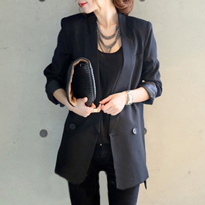 [순이야] C. 여성 심플 블랙 자켓