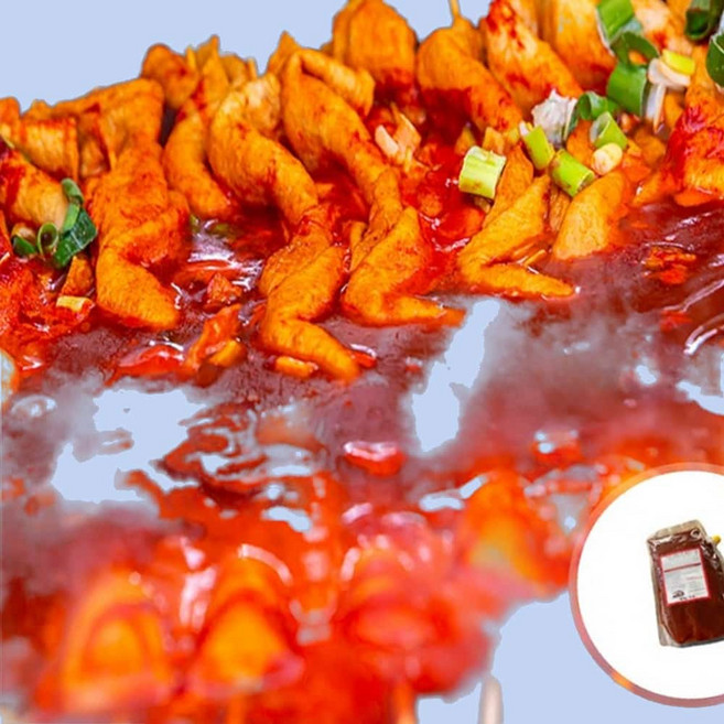 양념 오뎅소스 매운오뎅소스 매운국물 빨강 1kg, 1개, 1ml