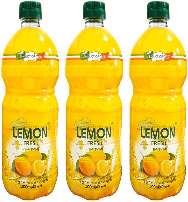 퍼시픽 초이스 레몬, 1L, 3개