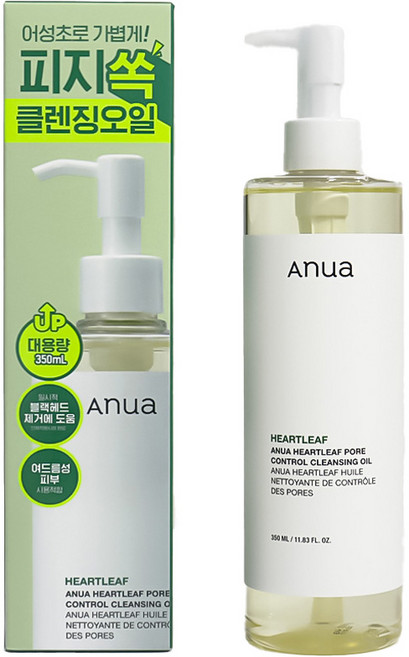 아누아 어성초 포어 컨트롤 클렌징 오일, 1개, 350ml