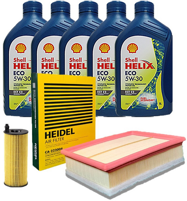 BMW 7시리즈 F01 740D N57 ECO 엔진오일 세트, 원동기 형식 N57, 쉘 ECO 5W30 7L, CA-299012/ CO-526032