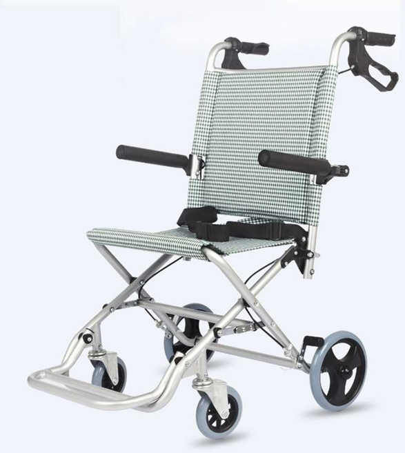 알루미늄 휠체어 초경량 접이식 노인 휴대용 어린이, 1개