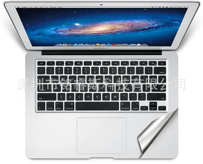 애플적용 맥북적용 프로 에어 풀적용 손목 보호 패치 적용 11/12/13인치 노트북 손목 패치, Apple15인치프로전용, 실버 (기계 기본 색상), 1개