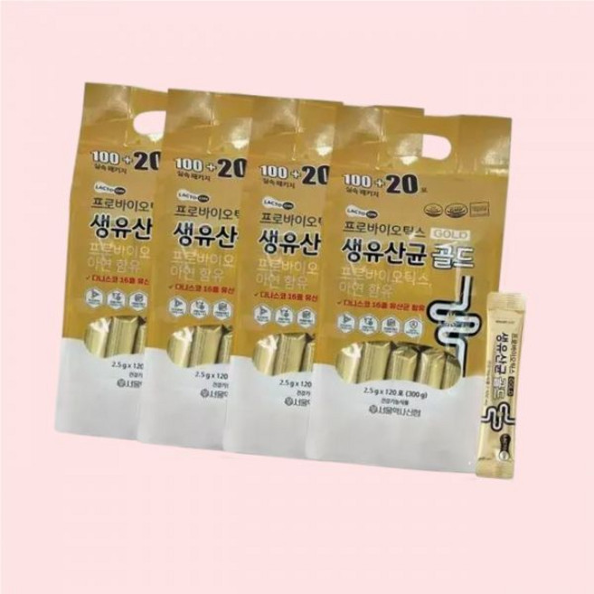 서울약사신협 락토온 프로바이오틱스 생유산균 골드 120포 4세트 4449732 543095, 2.5g