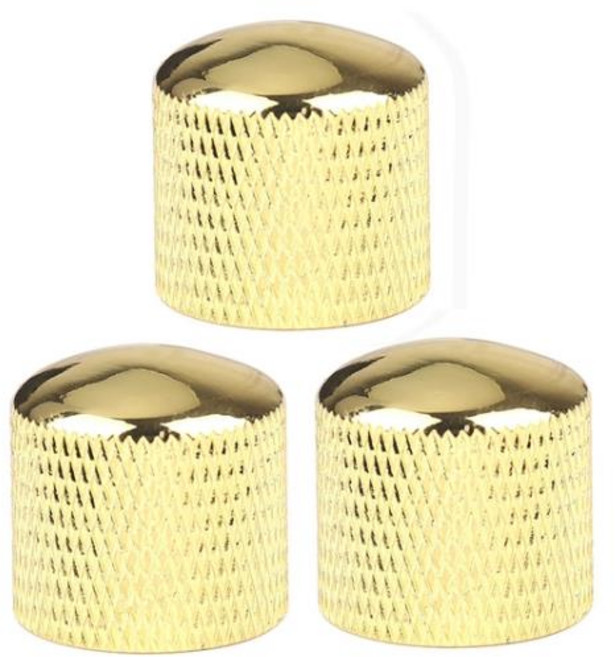 일렉트릭 기타 베이스용 전위차계 제어 노브 금속 플라스틱 6mm 돔 플랫 탑 톤 볼륨 3 4, 1개