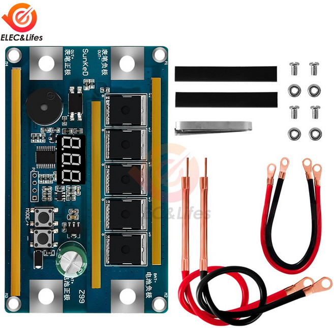 LED 디지털 디스플레이 스폿 용접기 0.1-0.3mm 니켈 휴대용 기계 18650 리튬 배터리 키트 99 조정, 01 DIY Kits, 1개