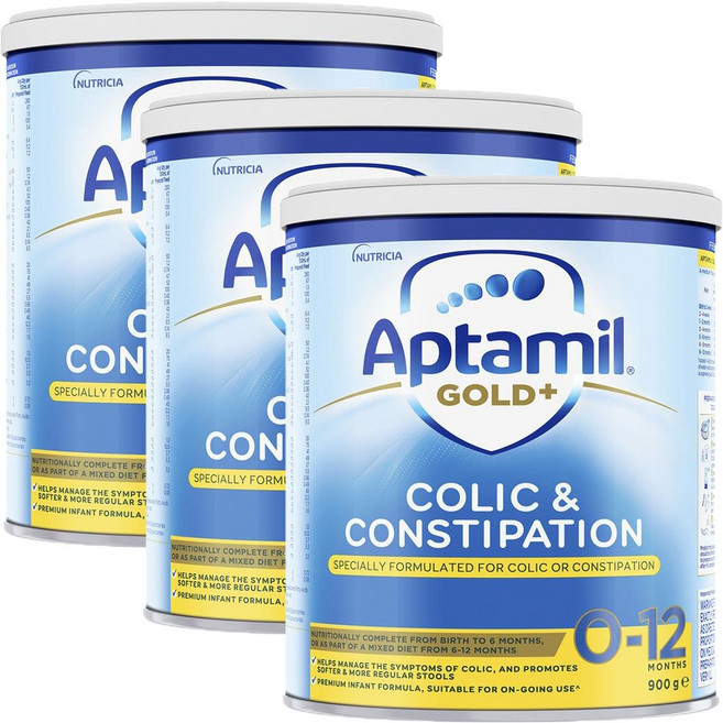 압타밀 골드+ 배앓이 변비, 3개, 900g