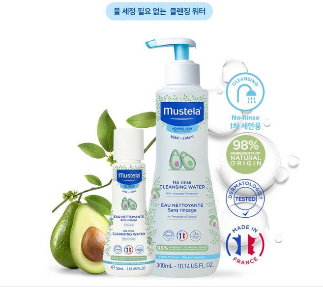 무스텔라 노 린스 클렌징워터 300ml, 1개