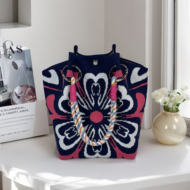 까투리네 여성 미니 손가방 니트 크로스백 숄더백 에코백 복조리 손목 가방