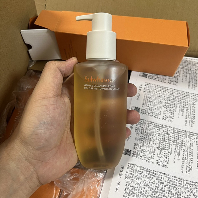 韓國秀 雪花順行洗面乳 200ml 氨基酸泡沫潔面乳, 1個, 雪花順行洗面乳200ml