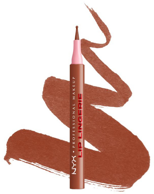 립 란제리 조각 립 라이너 스테인 - 가벼움 번짐 방지 방수 NYX 전문 메이크업, 02 장난꾸러기 누드