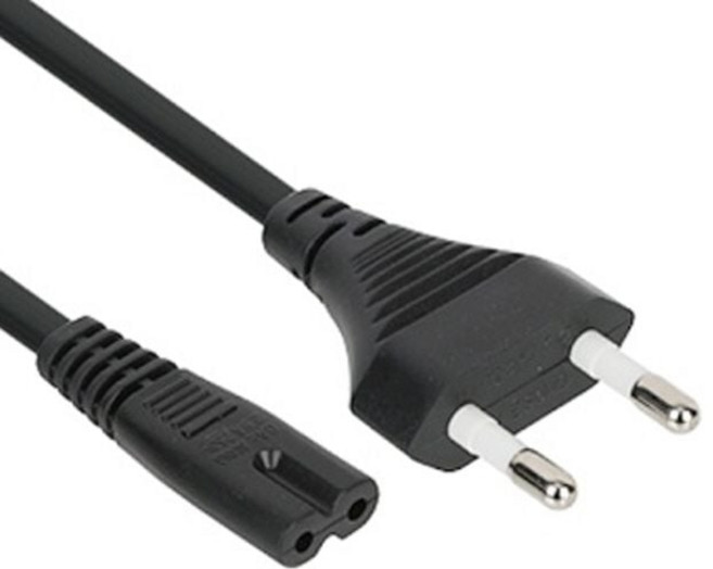 전원 라디오 파워 케이블 8자 AC 250V 2.5A 길이 0.6m_ 2025777EA