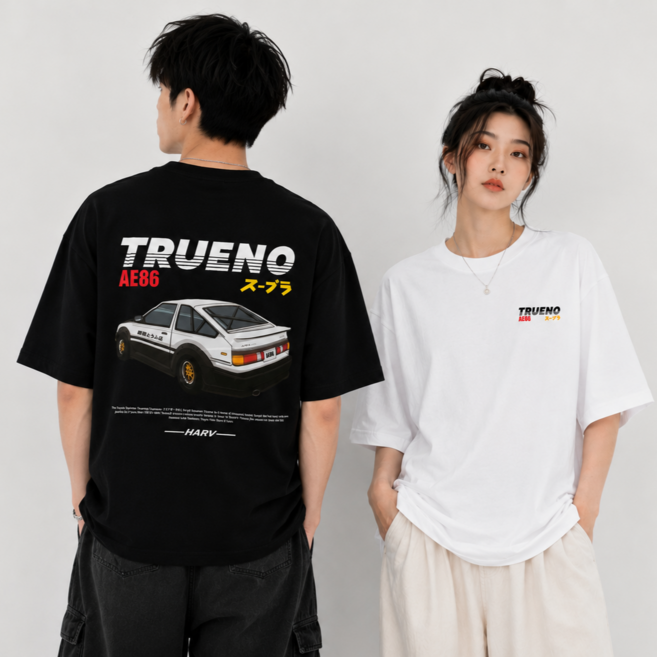 【MKST.STUDIO】 AE86藤原拓海車車印花短袖T恤-02506