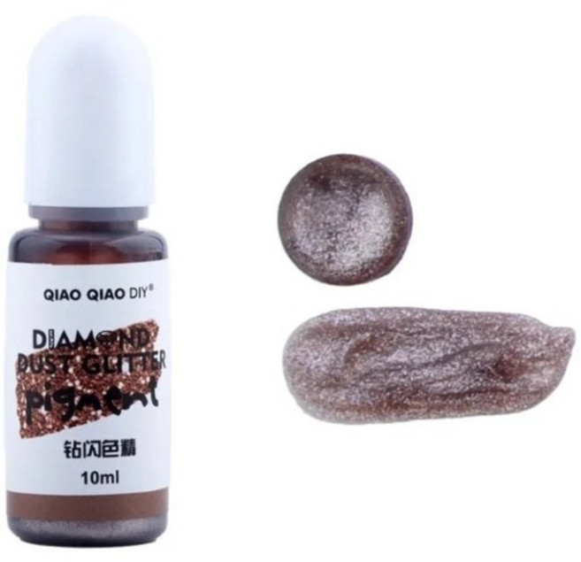 레진재료 레진 조색 글리터 조색제 24색 ZS, 1개, ZS-04(Bronze)