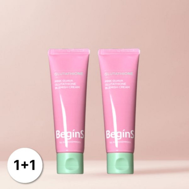 1+1 비긴스 비타C 구아바 글루타치온 핑크 캡슐 흔적 크림 50ml 2개 601187