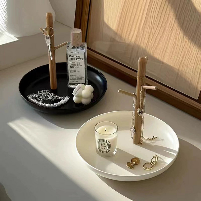 애치비 심플 인테리어 소품 악세사리 차키 보관함, 블랙, 1개