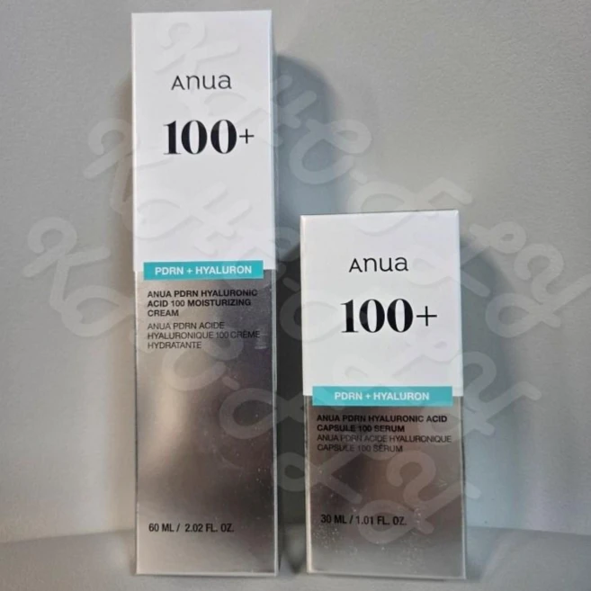 아누아 피디알엔 PDRN 세럼 크림 더블 주름 관리 히알루론산 세트 (세럼 30ml + 수분 크림 60ml), 1세트 - 쿠팡