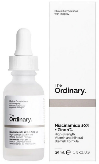 The Ordinary. 菸鹼醯胺10% + 鋅1%精華液，平衡油脂收縮毛孔，改善瑕疵，高濃度維他命礦物配方, 2個, 30mL