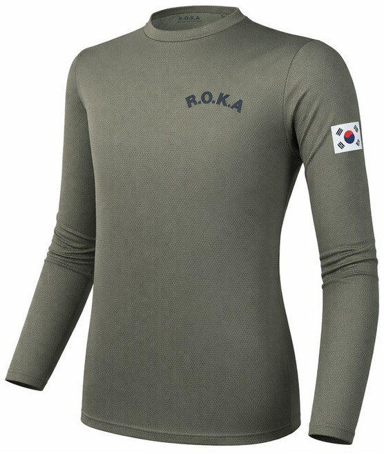 ROKA 남성 메쉬 긴팔 티셔츠 기능성 흡한속건 트레이닝 군인 운동용 이너