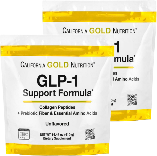 캘리포니아 골드 뉴트리션 CGN GLP-1 서포트 포뮬라 무맛 410g 2통, 2개