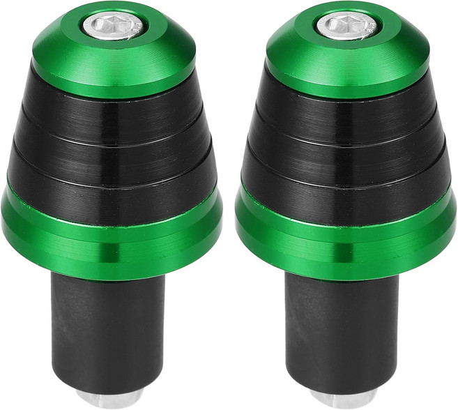 터크볼드 모터사이클 핸들바 엔드 플러그 알루미늄 합금 8mm20mm 07079 335mm OD 패셔너블 프론트 핸들 바 그립 캡 기어 밸런스 그린 쌍