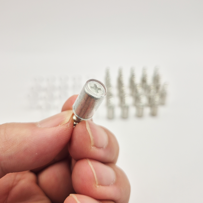 신발장 싱크대 욕실 선반 8 X 26 고정피스 보호캡 포함, 20개, 실버