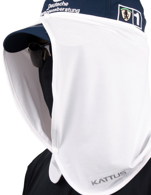 KATTUS 썬쉐이드 쿨링 햇빛가리개 선가드 선쉐이드 모자그늘막 KC인증, 화이트, 1개