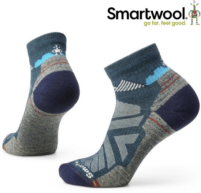 Smartwool Hike 女款輕量減震低筒襪-峽谷印花 美麗諾羊毛 健行襪