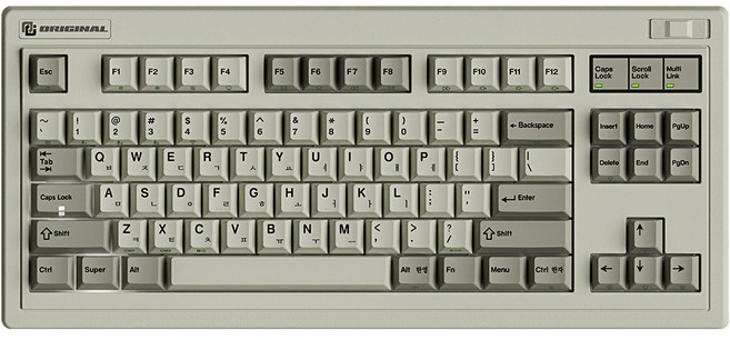 FL ESPORTS FL-ESPORTS OG87 레트로 유무선 블루투스 기계식 키보드 레트로 그레이 카일 저소음크림축