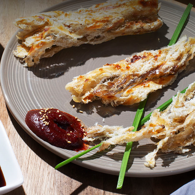 [바다수산] 아귀포 80g 맛있는 술안주 조미 아귀포, 1개