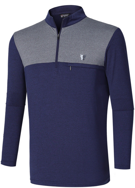 [이지바이] 남성 긴팔 집업 티셔츠_워크포스 스포츠 현장 작업 긴팔티