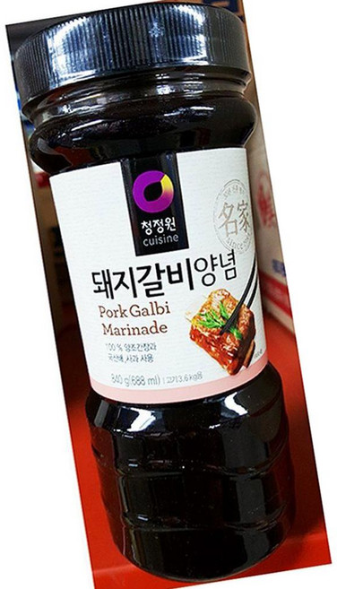 대상 돼지 갈비양념 840g 양념장 구이 찜갈비, 1개