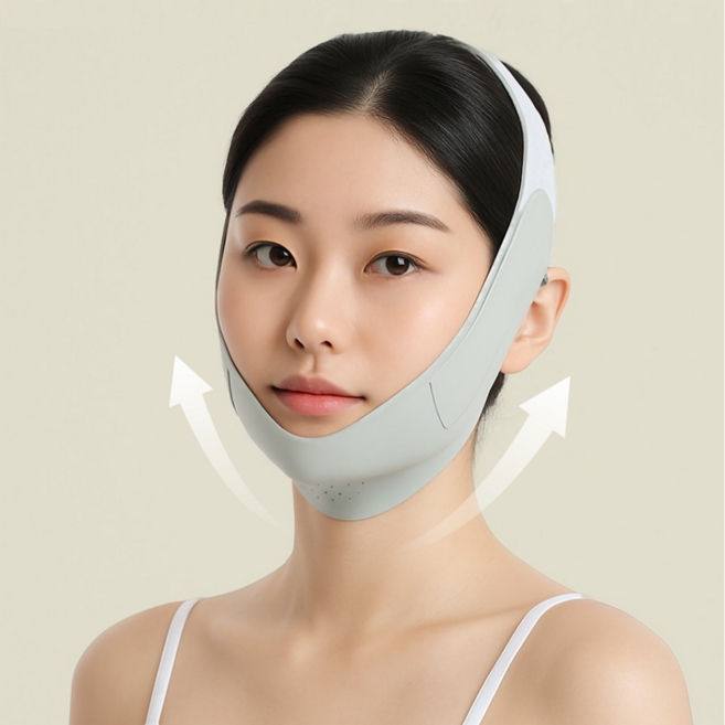 달몬 브이라인 얼굴 땡기미 프리미엄 턱선 리프팅밴드, 애쉬그린