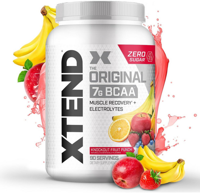 엑스텐드 BCAA 넉아웃 후르츠 펀치 파우더 1.3kg x 2, 1개