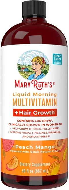 메리루스 액상 모닝 멀티비타민 헤어그로스 피치 망고맛 887mL, 1개 - 쿠팡