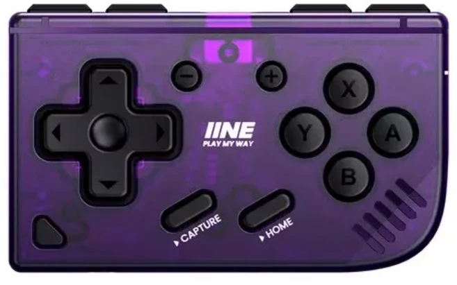IINE 미니 레트로 게임 컨트롤러 Bluetooth Gameapd Nintendo Switch PC Android IOS 용 멀티 플랫폼 클래, 01 CHINA, 03 보라색