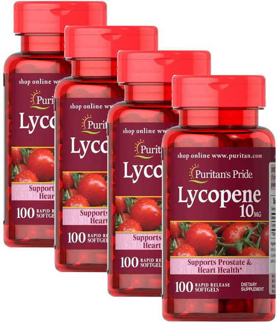 퓨리탄스프라이드 라이코펜 10mg 소프트젤 Puritans Pride Lycopene, 4개