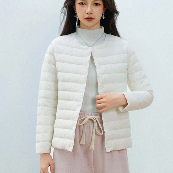 여성 오리털 경량패딩 점퍼 자켓