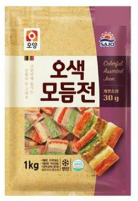 오색모듬전 사조오양 냉동, 1개
