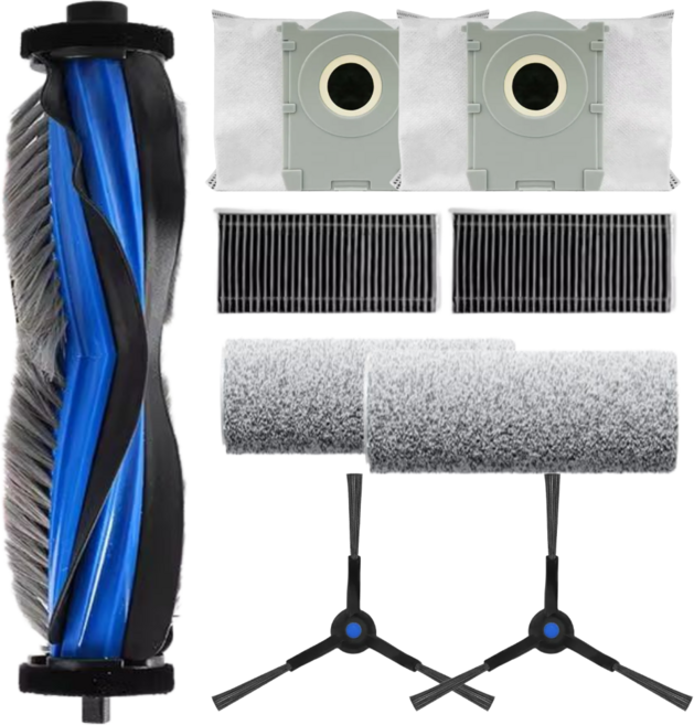 비브랜드 핑크샘 호환 에코백스 x8 프로 옴니 pro omni 소모품 먼지봉투 물걸레, 1개, 9pcs