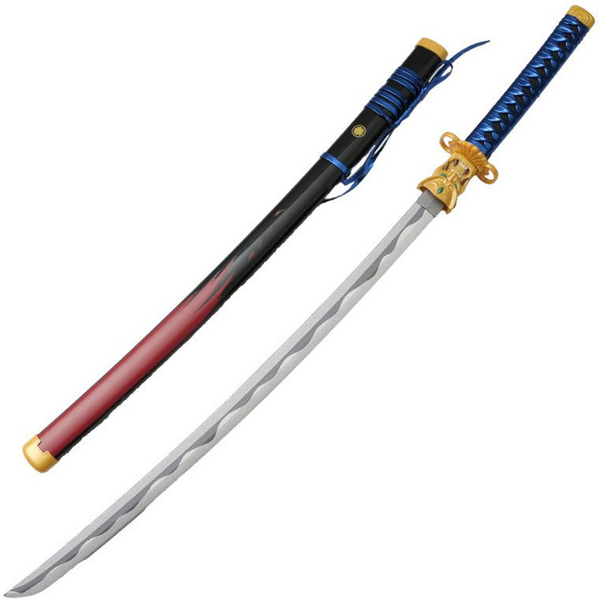 발로란트 도깨비 오니마루 전술용칼 코스프레 무기 목검 가검 코스튬 쿠니츠나 코스 소품 장비, 선물 없음, 2