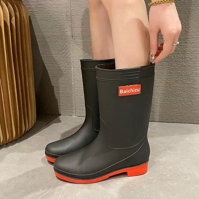 Meainna 페이퍼플레인 여성 미들 레인 부츠