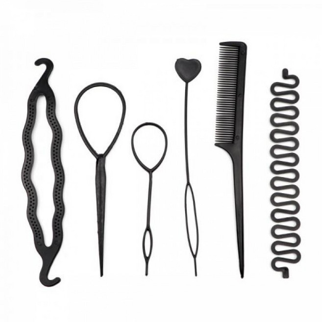 올림머리 벼머리 반묶음 스타일링 도구 세트 DD-12250, 상세페이지 참조, 1개, 1개
