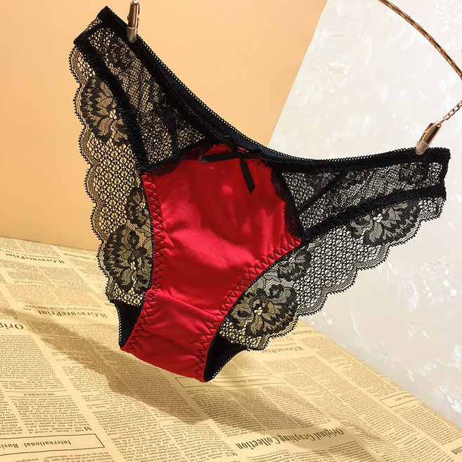 여성용 펀칭 새틴 헴 레이스 자카르 여성 팬티 뉴타임즈F2403014