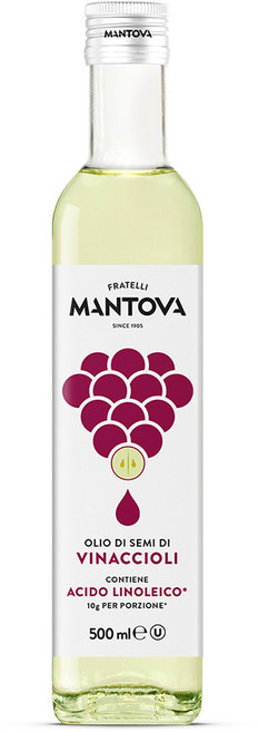 만토바 포도씨유 500ml 고온조리 튀김 샐러드용 식용유, 1개