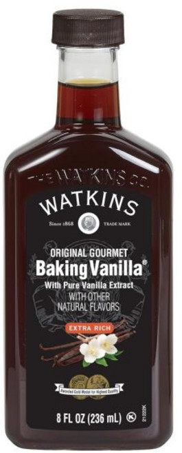 Watkins 왓킨스 순 바닐라 무첨가 향료, 베이킹 바닐라, 8 플 오즈 (6개 팩), 236ml